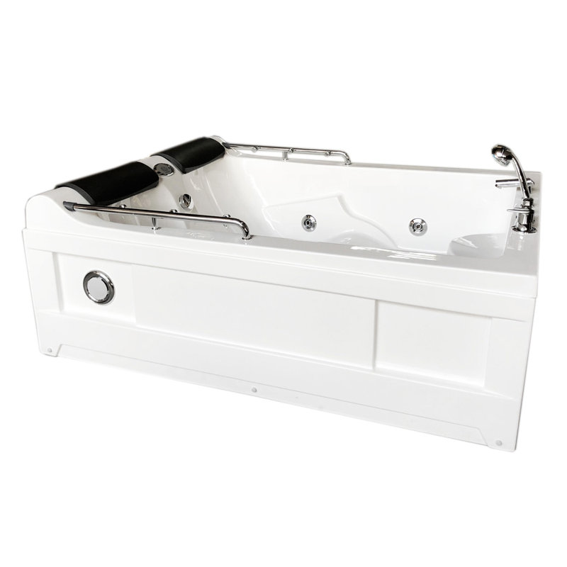 Simba USA Whirlpool White Bathtub Hydrotherapy Spa Hot Tub 2 Persons Mimi With Heater Wayfair